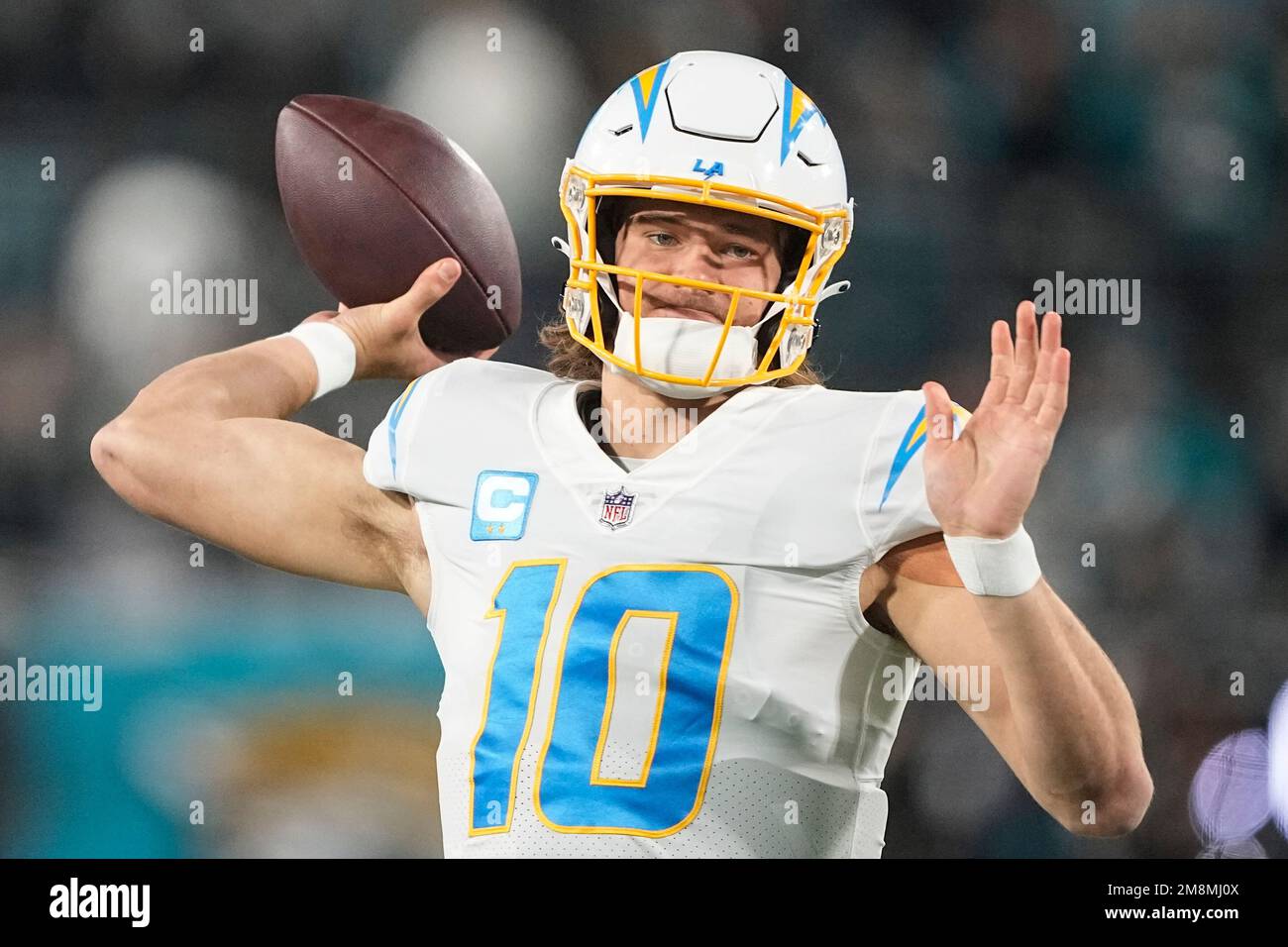 Los Angeles Chargers Quarterback Justin Herbert FUNKO Gold vinyl figure  revealed at the FUNKO Hollywood in Hollywood, CA on Friday, ?February 11,  2022. (Photo By Sthanlee B. Mirador/Sipa USA Stock Photo - Alamy