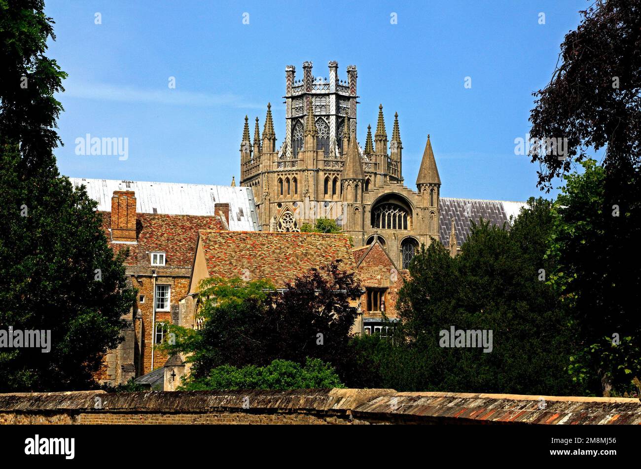 Ely, Cathedral, The Octagon and Lantern Towers, Cambridgeshire, England, UK Stock Photo