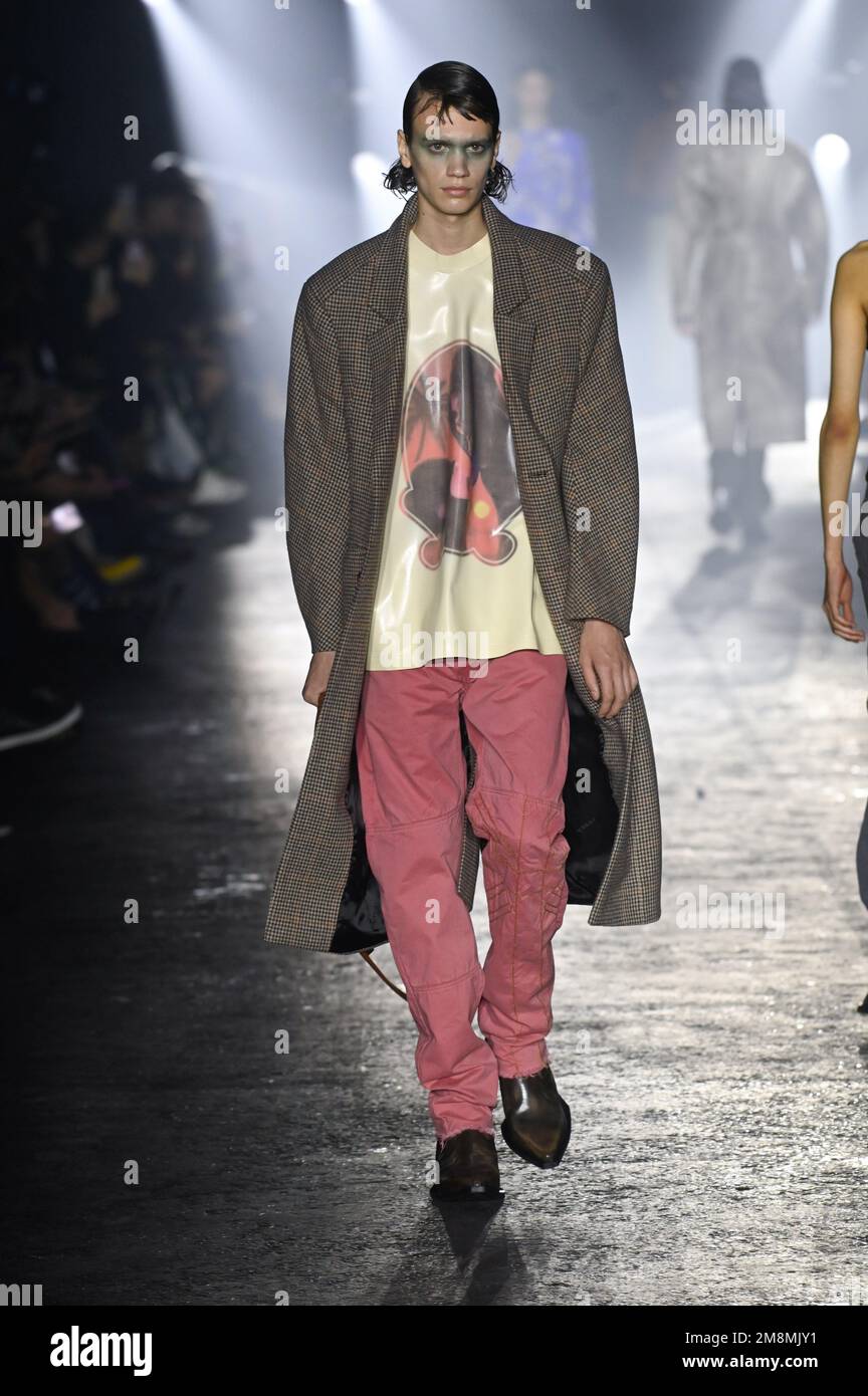 Milan, Italy. 11th Jan, 2023. Milan, Men Fashion Week, Fall Winter 2023 ...