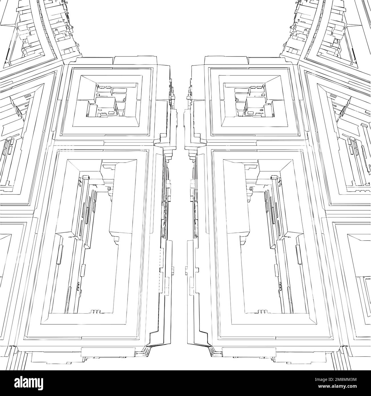 Skyscraper buildings hi Stock Vector Images - Alamy