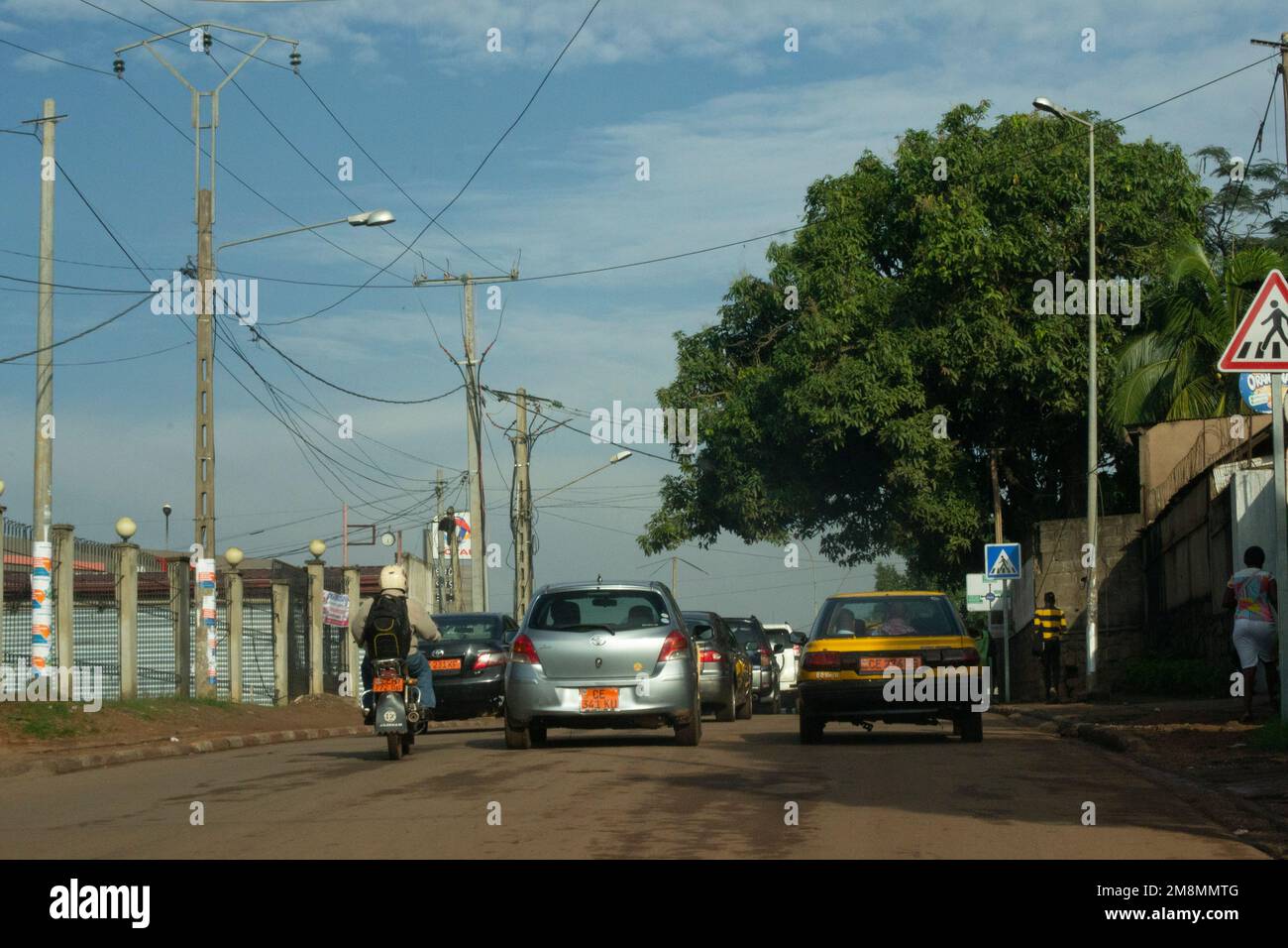 view from Yaounde, Cameroon Stock Photo