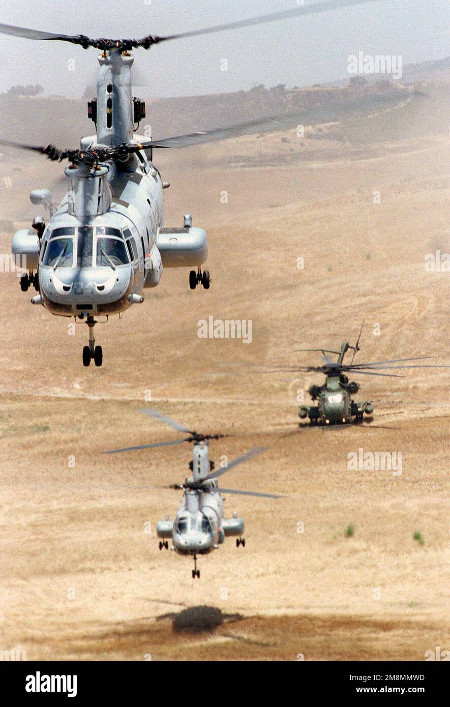 970626-N-3962B-004. Subject Operation/Series: KERNEL BLITZ '97 State: California (CA) Country: United States Of America (USA) Scene Major Command Shown: HMM-163 and HMH-466 Stock Photo