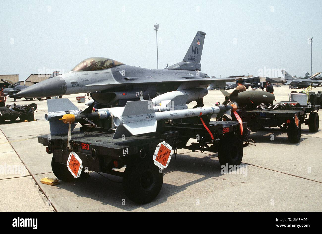 An F16 Falcon from the 347th Composite Wing, 69th Fighter Squadron