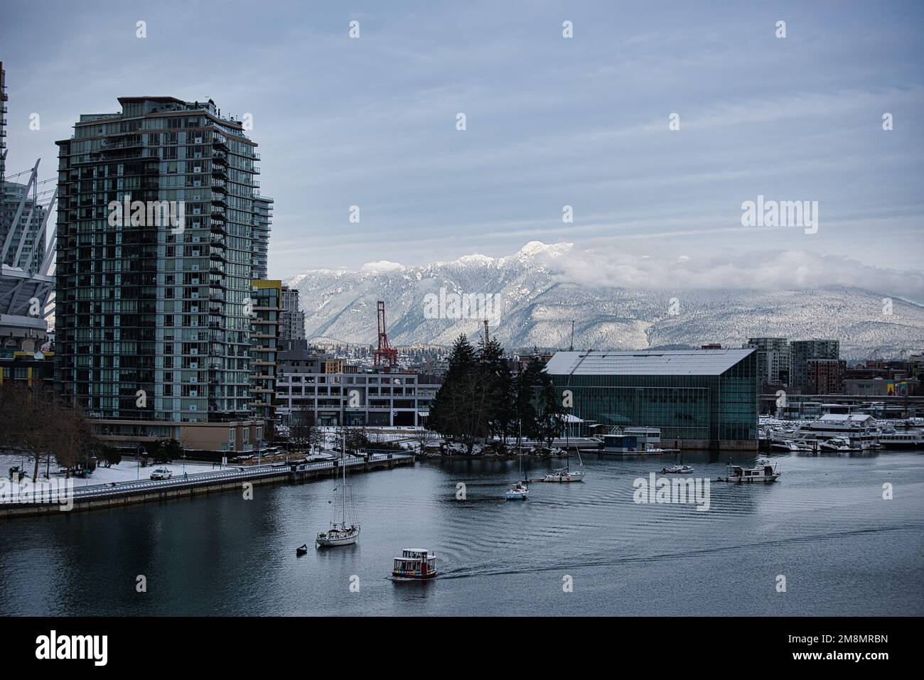 Vancouver in the snow Stock Photo