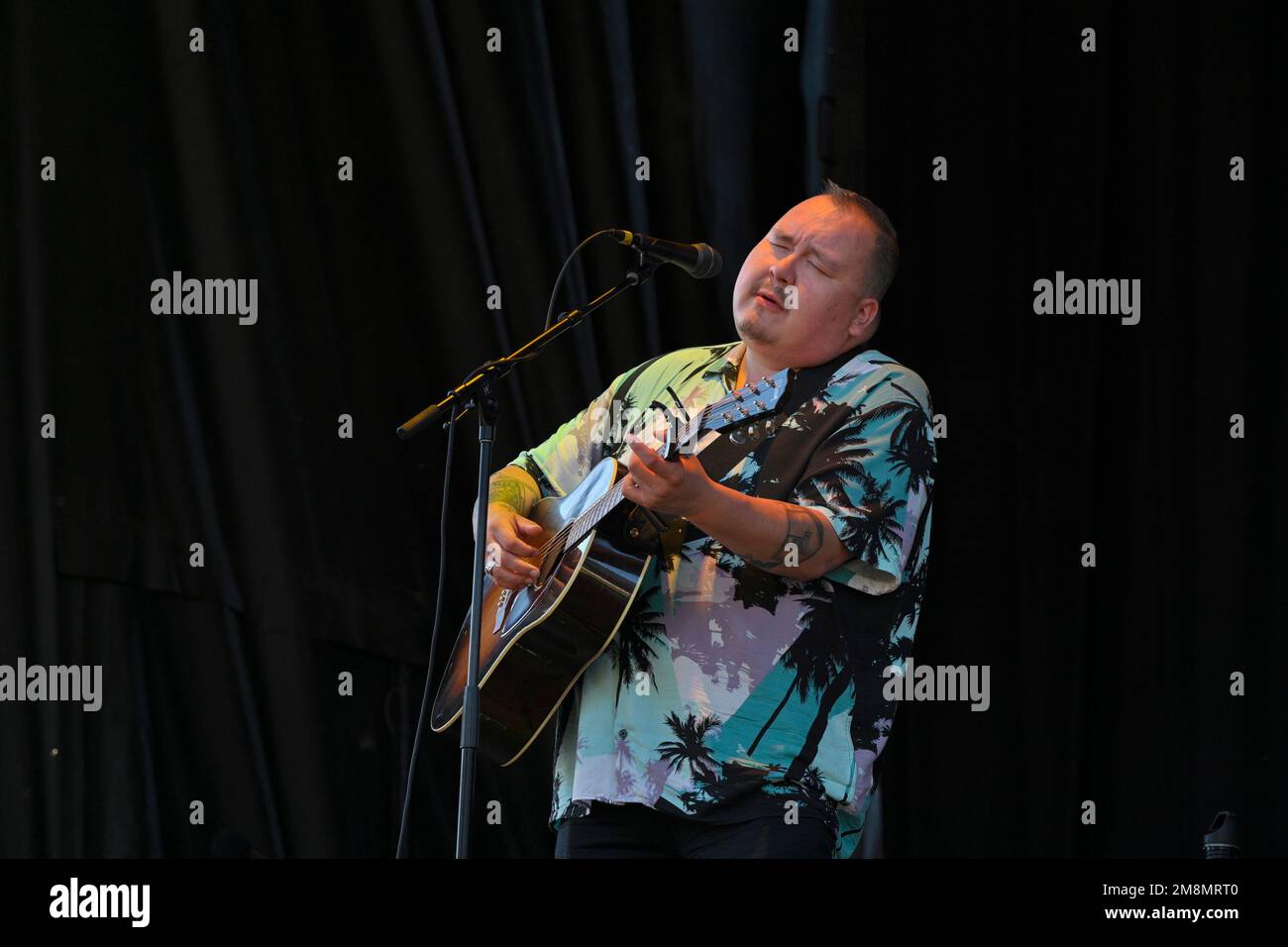 William Prince, Mission Folk Music Festival, Mission, British Columbia, Canada Stock Photo