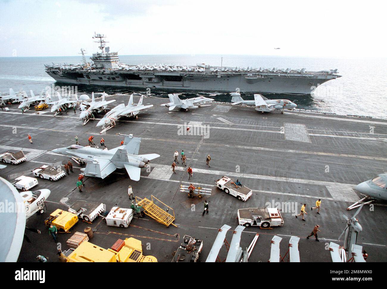 On Board The Nuclear Powered Aircraft Carrier USS GEORGE WASHINGTON ...