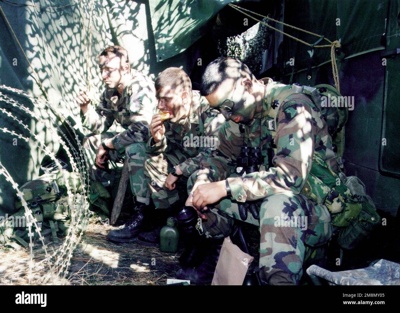 Eating Razor Wire CPT Peter Im (right), 1LT Michael Kulikowski (center), and 1LT David ...
