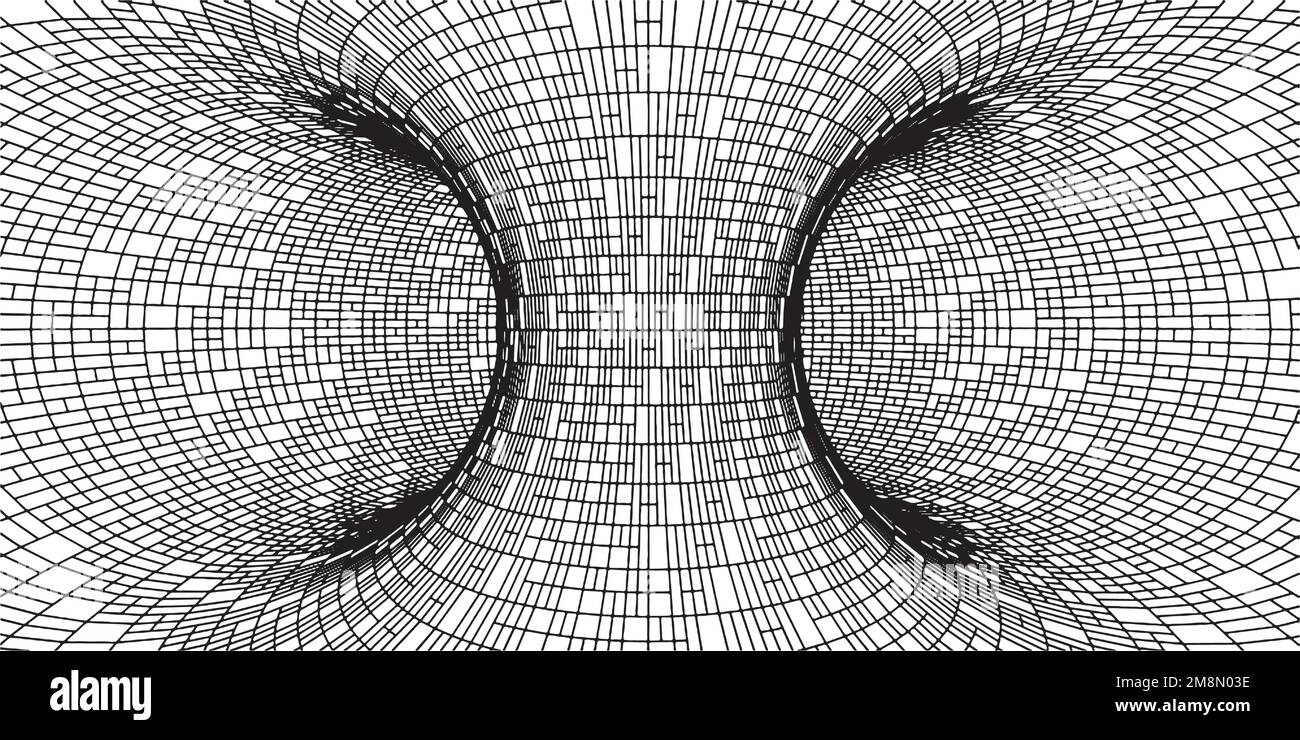 Abstract Grid Tile Tunnel Constructions Vector Stock Vector Image & Art ...