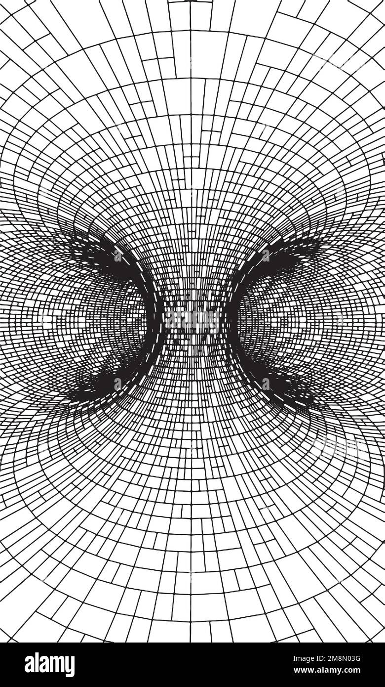 Abstract Grid Tile Tunnel Constructions Vector Stock Vector Image & Art ...