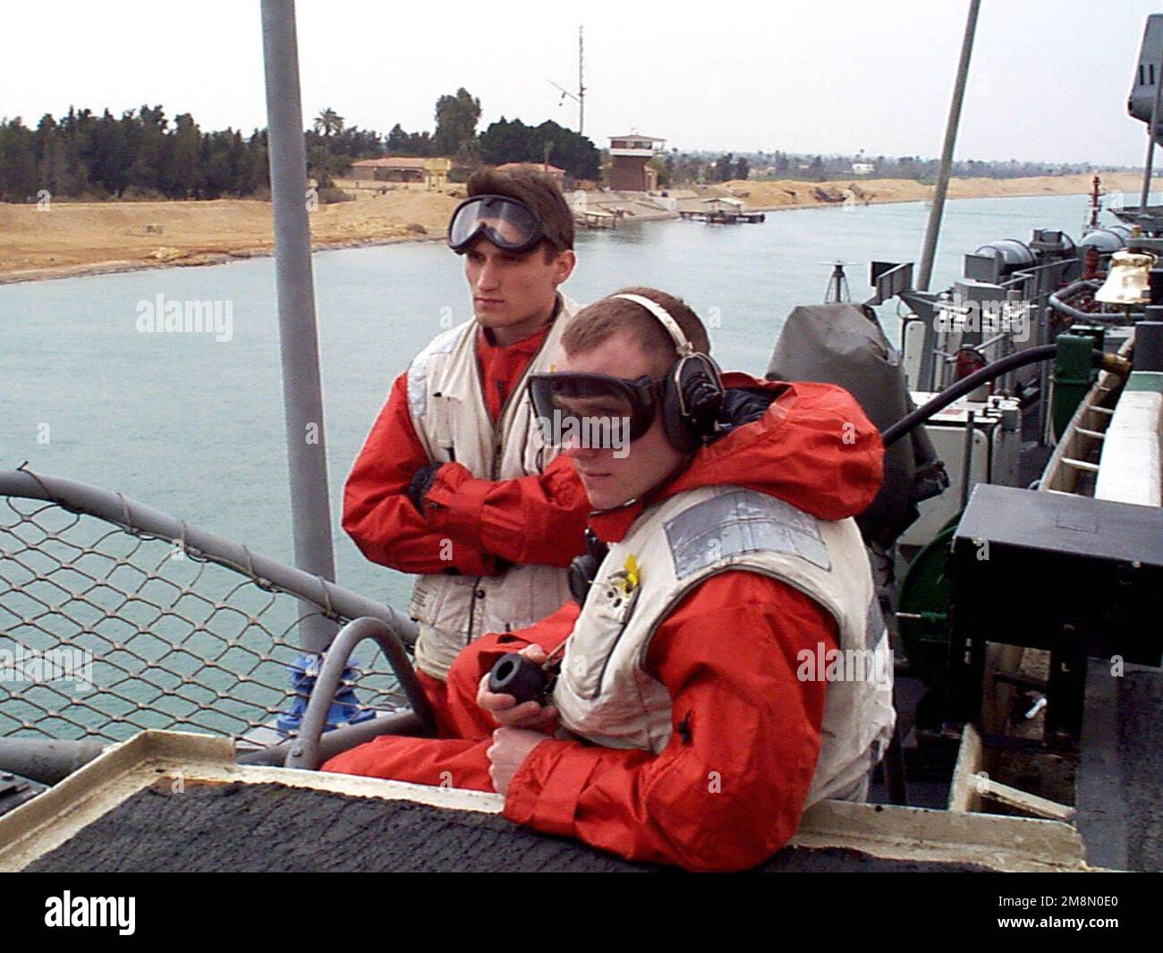 Storekeeper SEAMAN John P. Lerma (right) and Aviation Maintenance