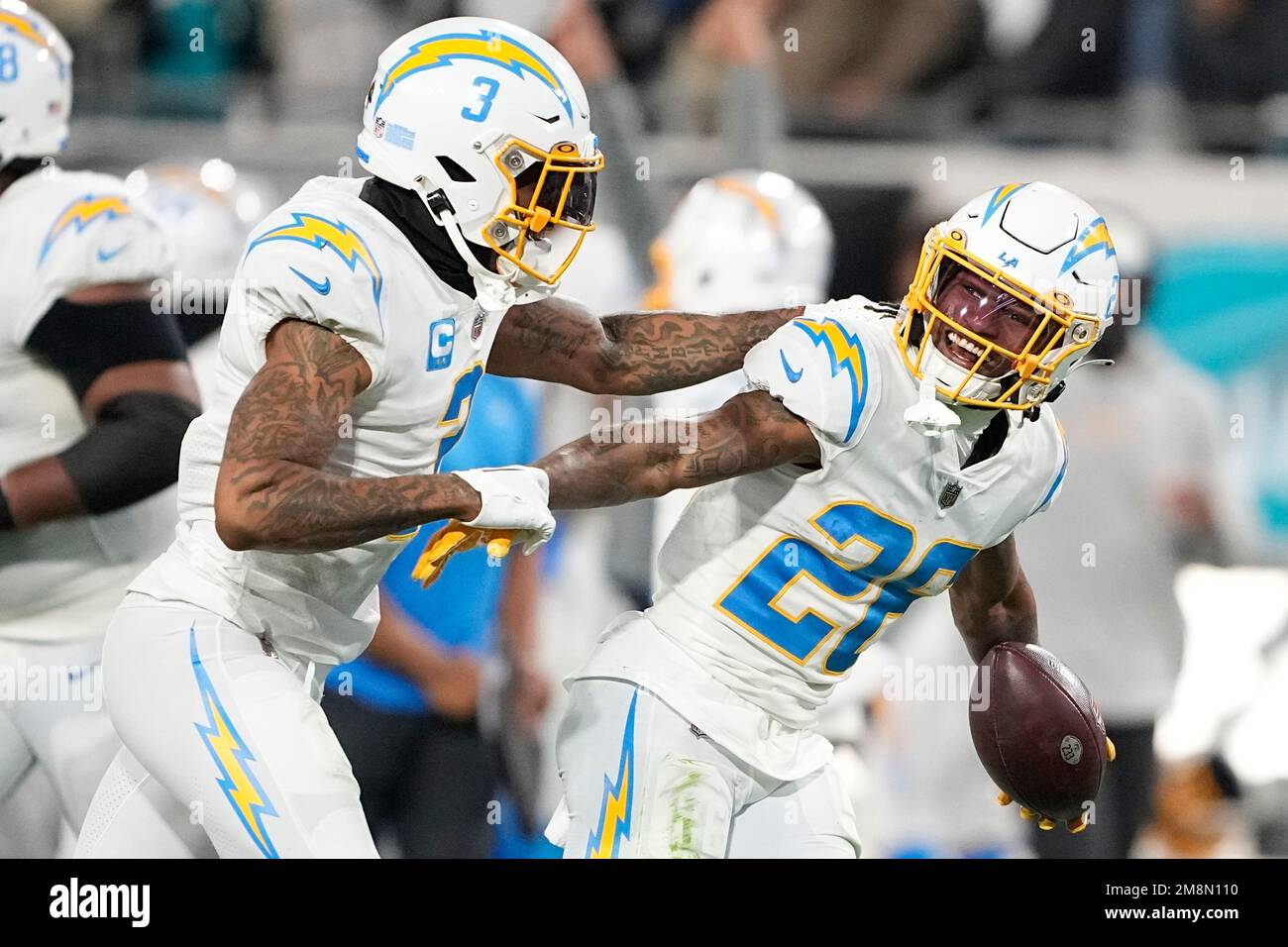 Los Angeles Chargers Cornerback Asante Samuel Jr. (26) Celebrates His ...