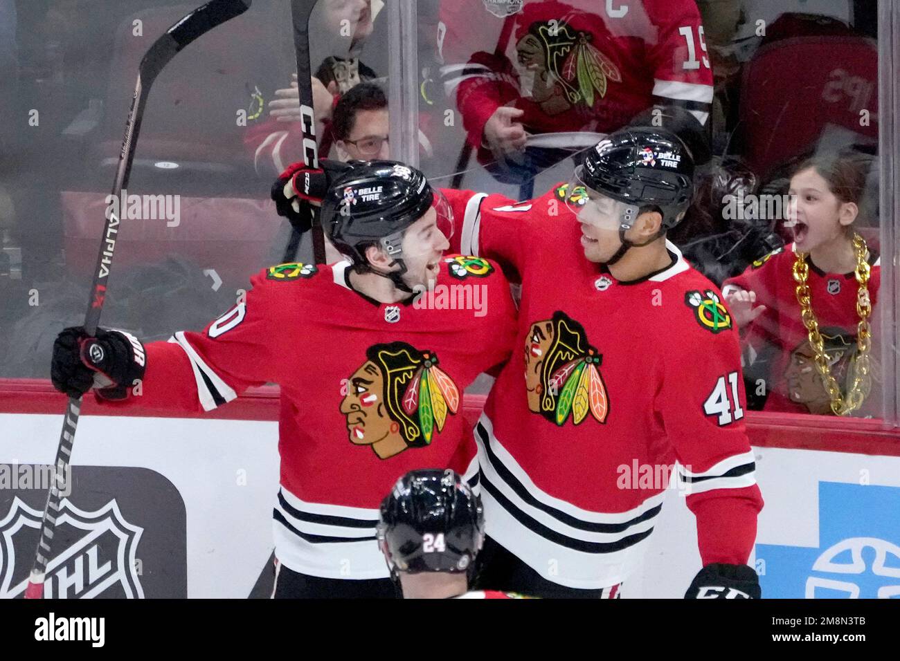 Chicago Blackhawks Isaak Phillips 41 Celebrates His First Career Nhl Chicago Blackhawks Isaak Phillips 41 Celebrates His First Career Nhl