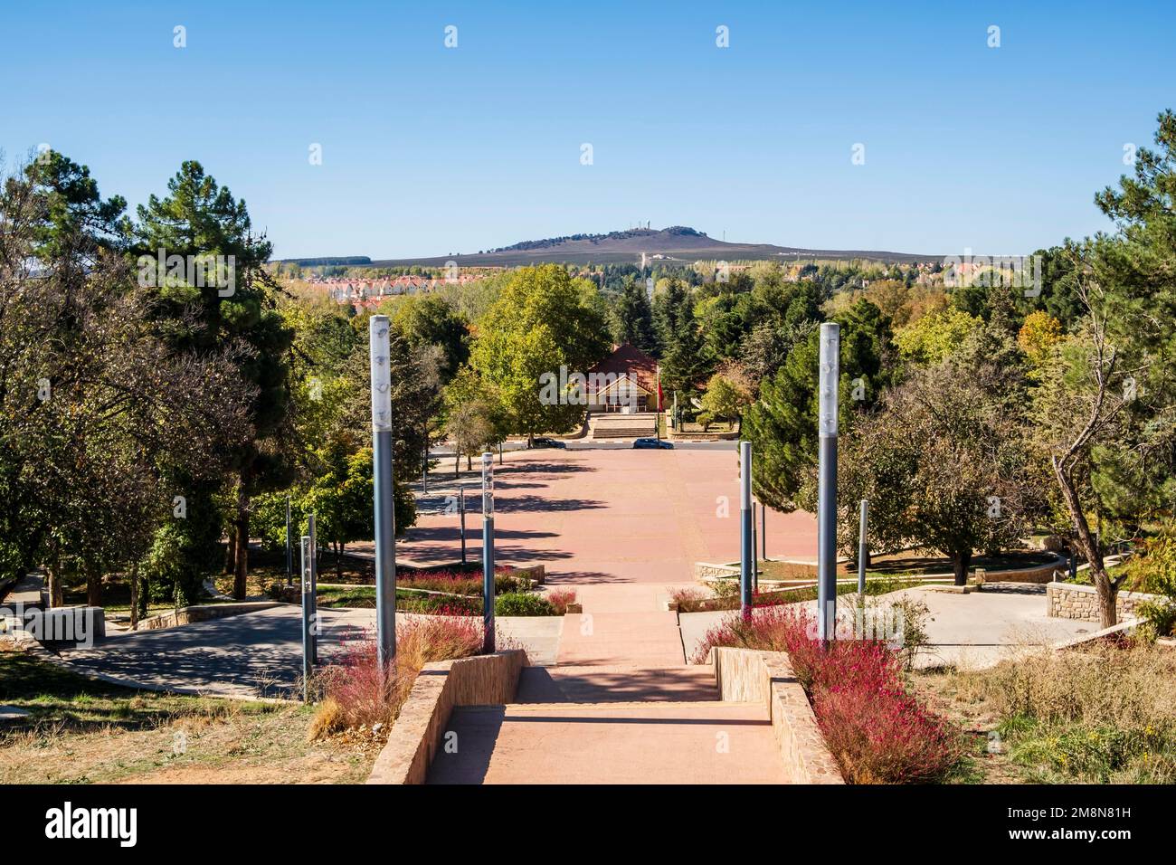 Mohamed V park in mountainous Ifran, Morocco Stock Photo