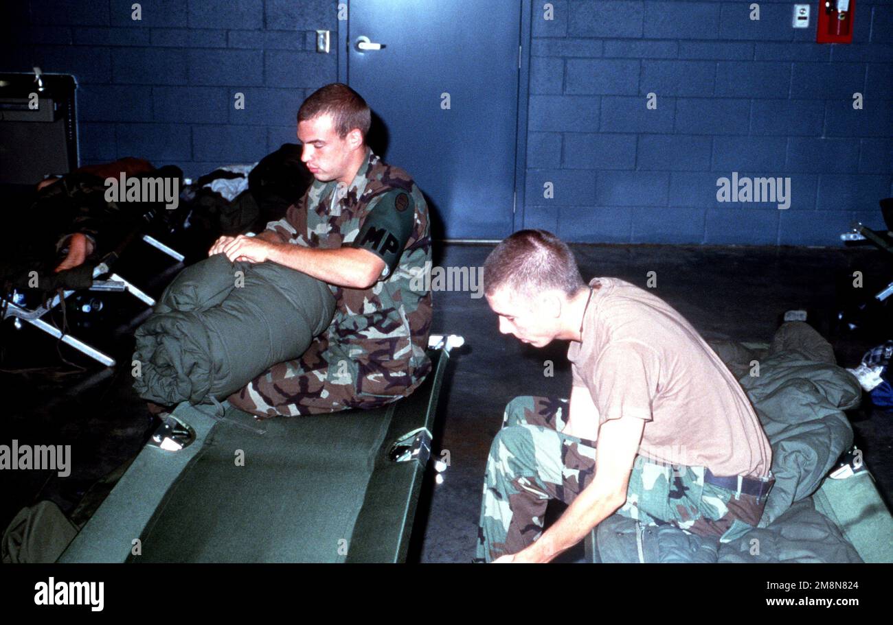 Two Army National Guard Military Policemen from Kinston, North Carolina