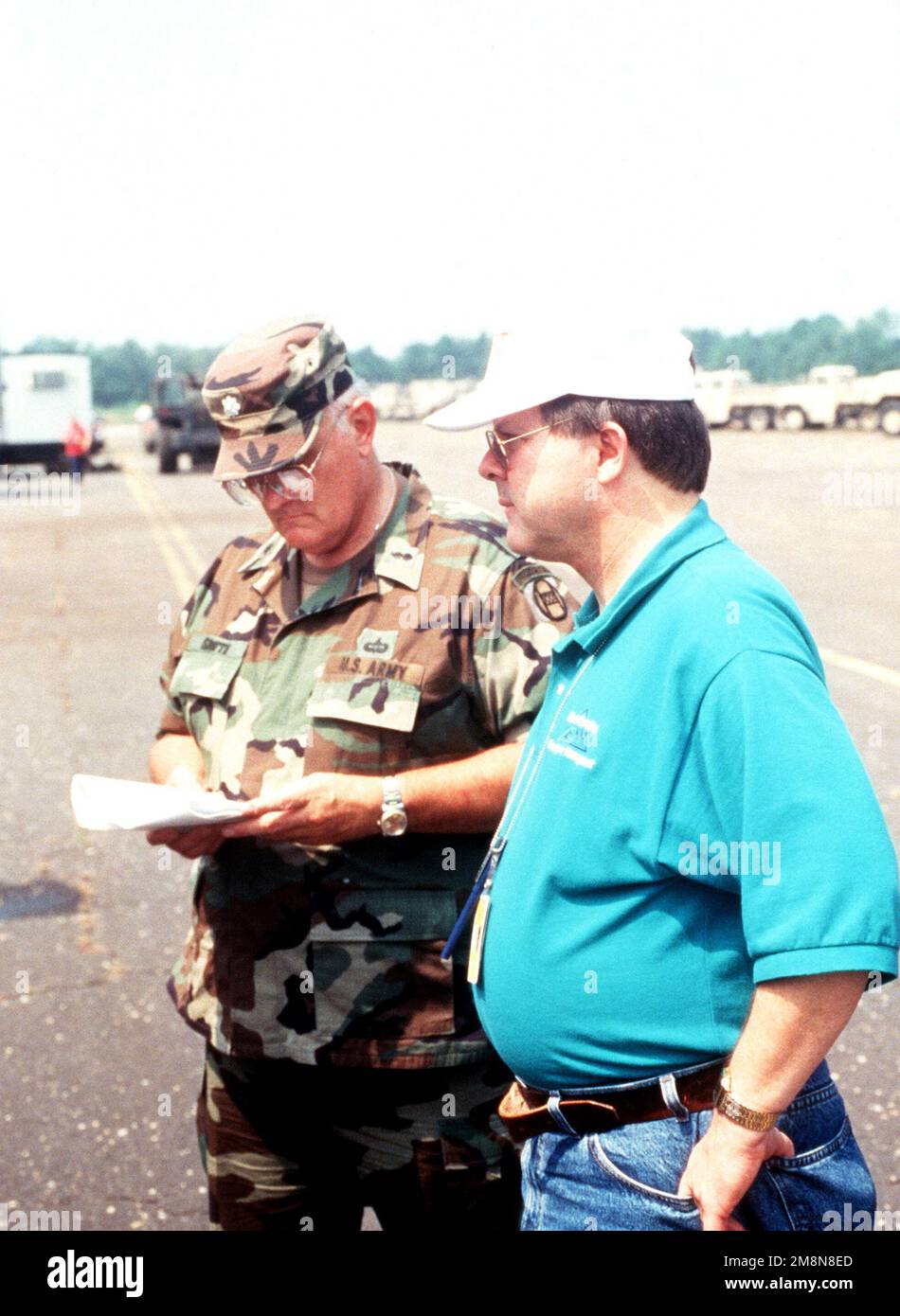 US Army Lieutenant Colonel Smith, Commander of the Logistical ...