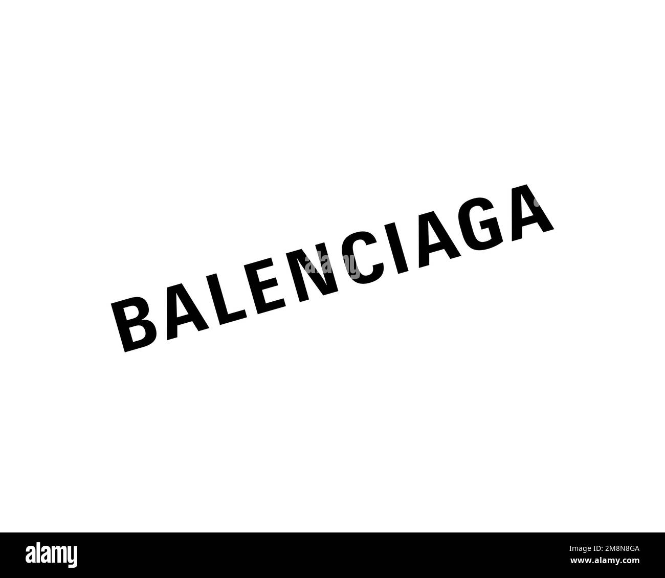 buffet Instrueren gek geworden Balenciaga, Rotated Logo, White Background Stock Photo - Alamy