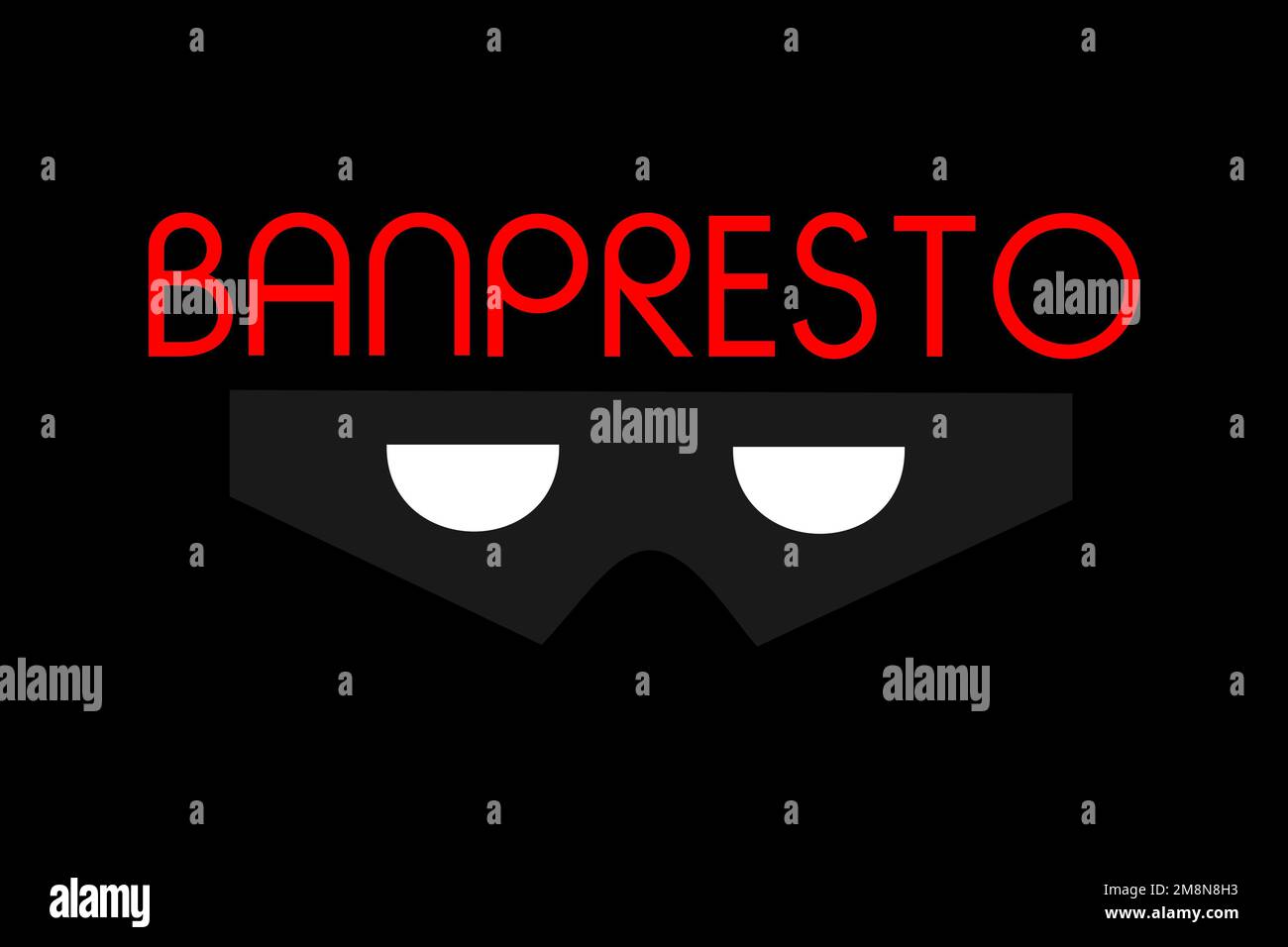Banpresto, Logo, Black background Stock Photo Alamy