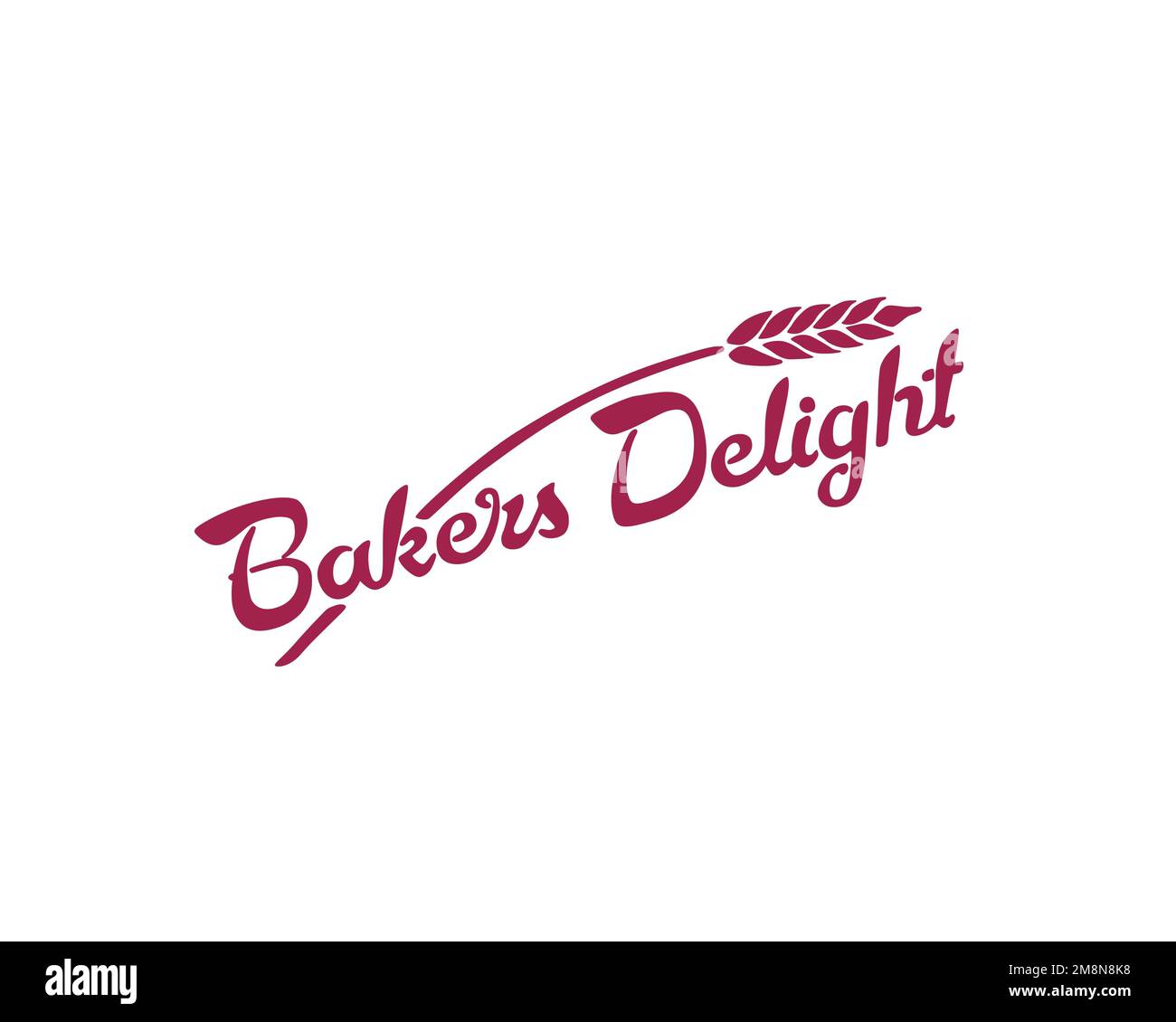 Bakers Delight, Rotated Logo, White Background Stock Photo Alamy