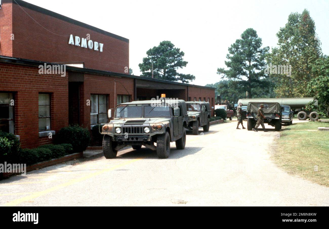 A North Carolina Army National Guard Military Police M1114 Heavy High