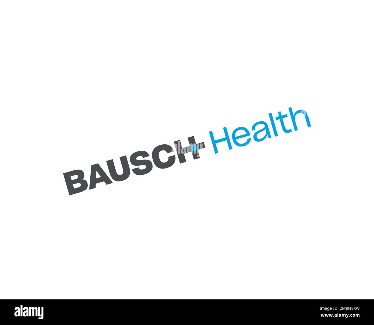 Bausch Health, rotated logo, white background Stock Photo Alamy