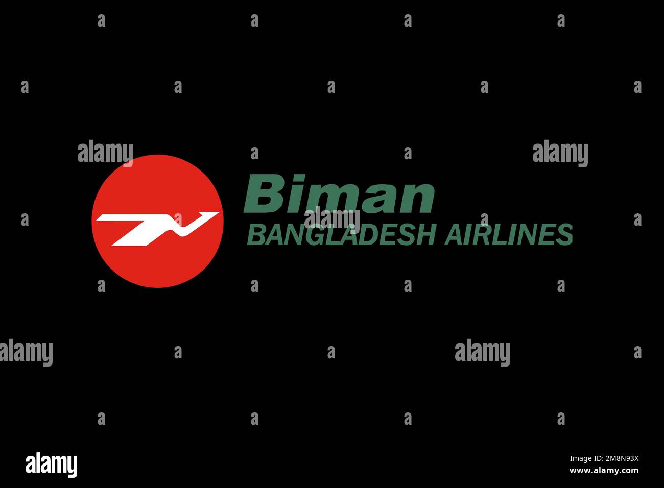 Biman Bangladesh Airline, Logo, Black background Stock Photo - Alamy