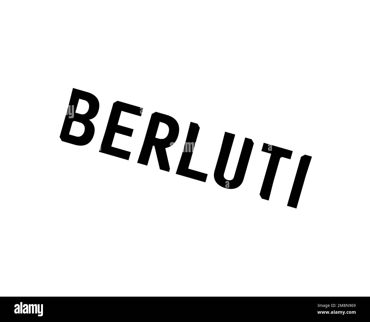 Berluti, rotated logo, white background B Stock Photo - Alamy