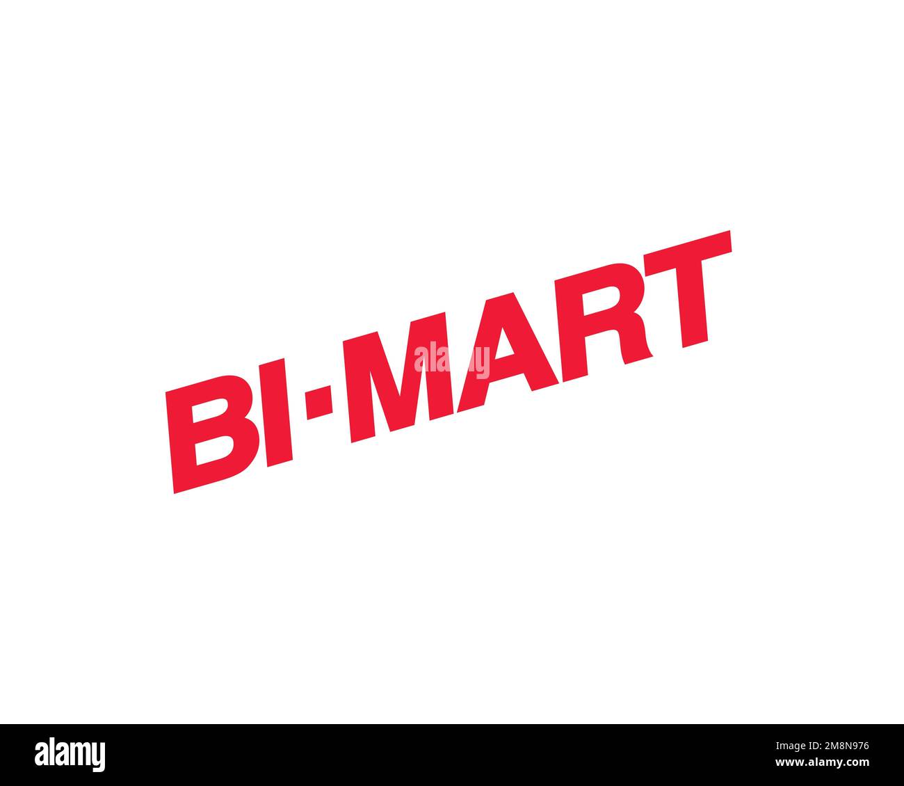 Bi Mart, Rotated Logo, White Background Stock Photo Alamy