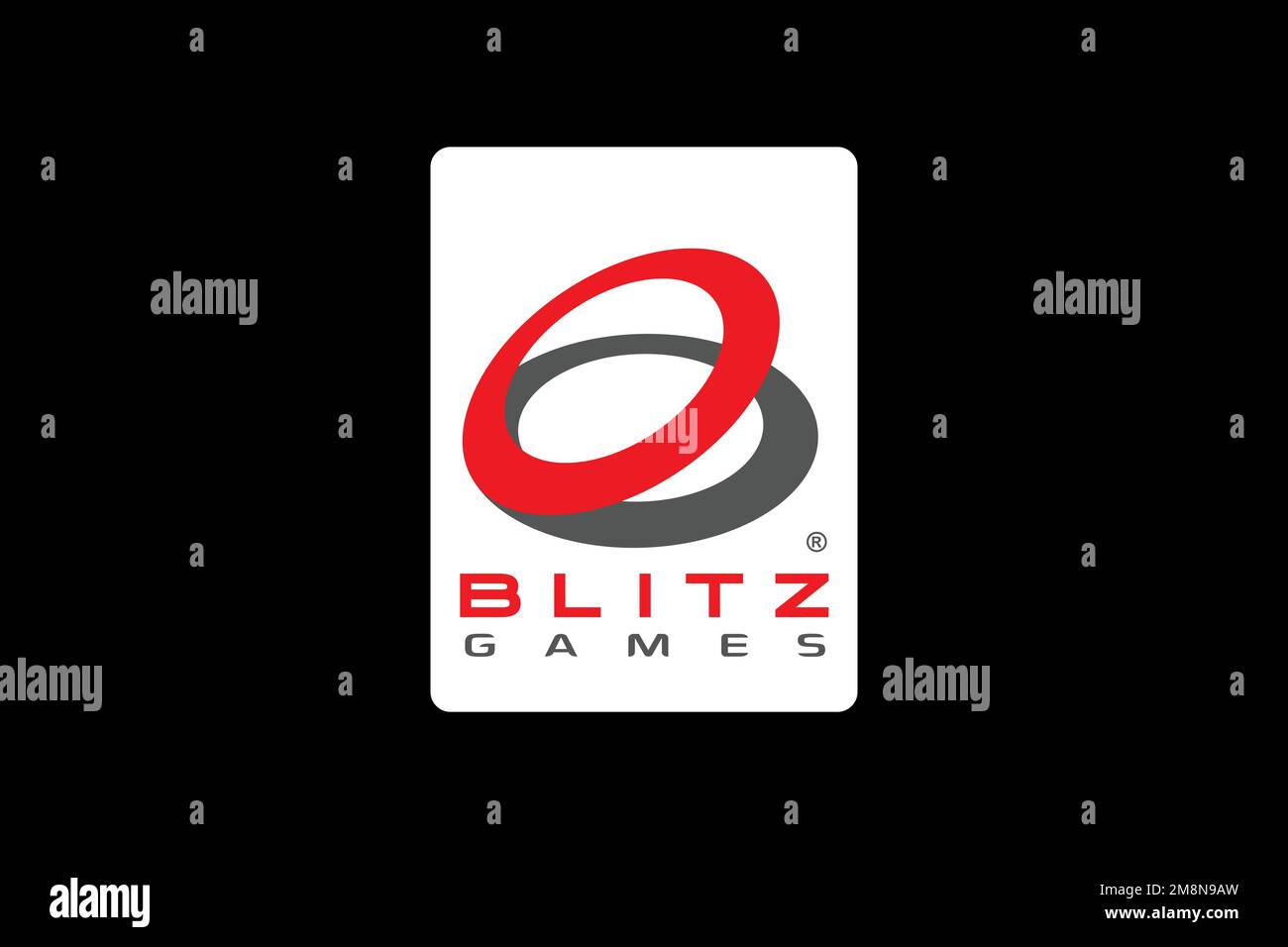 Blitz Games, Logo, Black background Stock Photo Alamy