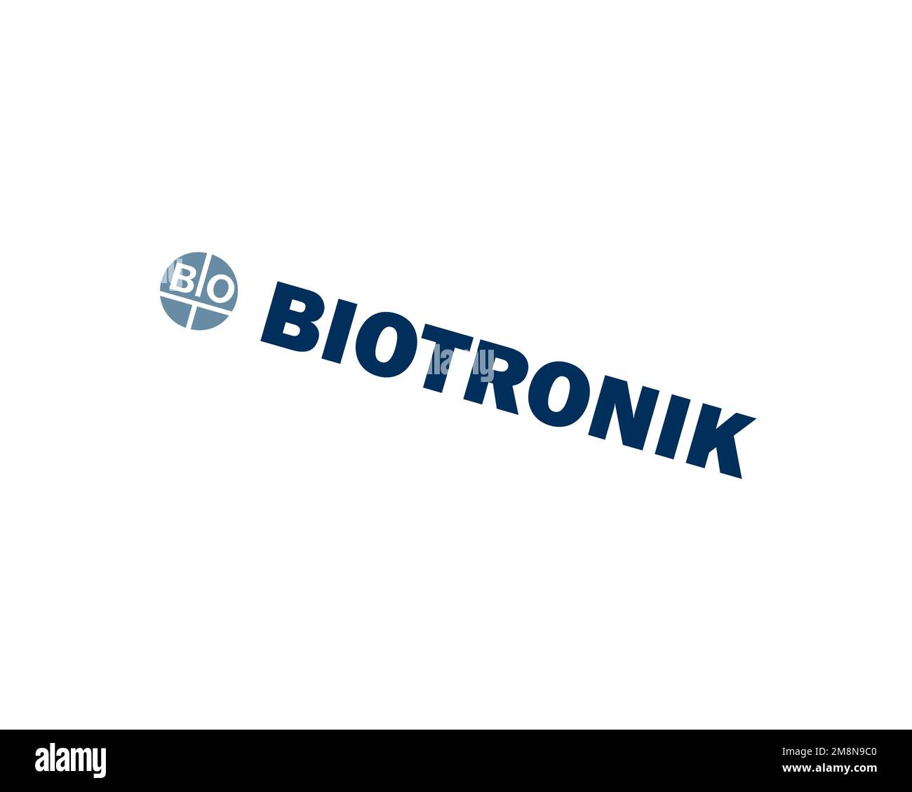 Biotronik, rotated logo, white background B Stock Photo Alamy