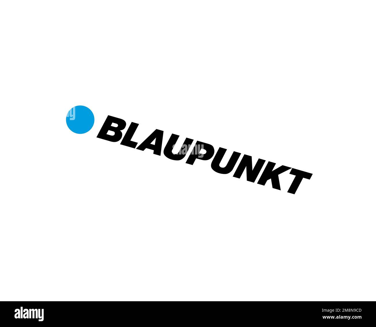Blaupunkt, rotated logo, white background B Stock Photo