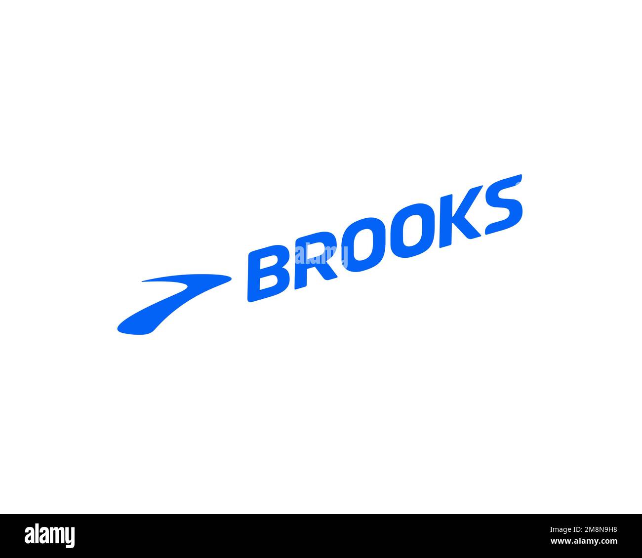 Brooks Sports Company, Rotated Logo, White Background Stock Photo - Alamy