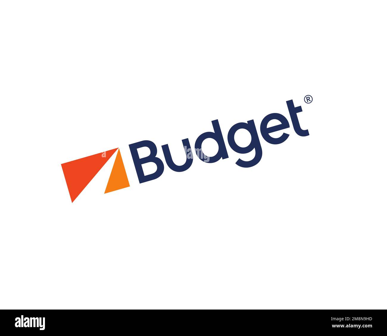 Budget Rent a Car, Rotated Logo, White Background Stock Photo Alamy