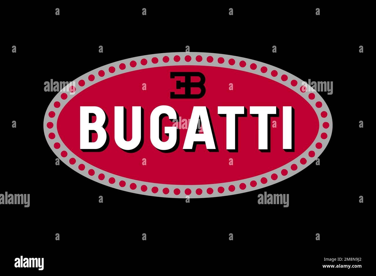 Bugatti, Logo, Black background Stock Photo - Alamy