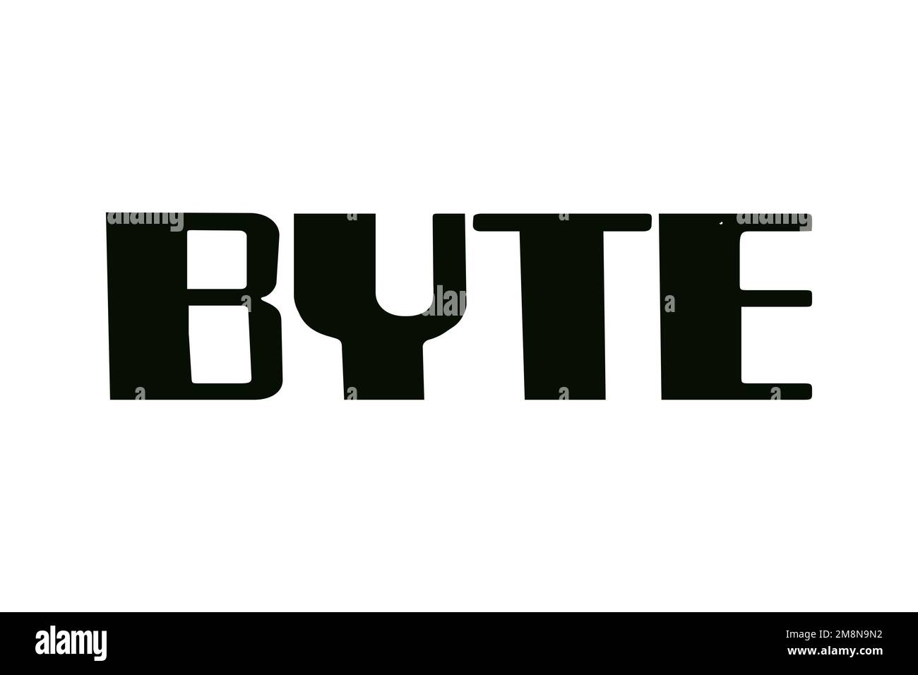 Byte magazine, Logo, White background Stock Photo