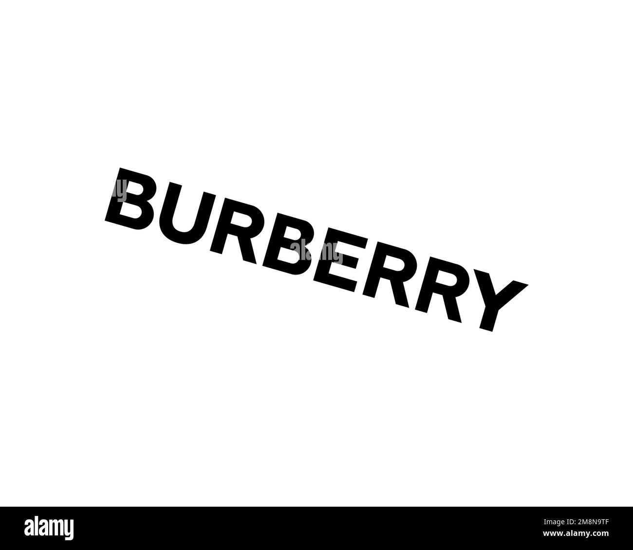 Burberry, Twisted Logo, White Background B Stock Photo - Alamy