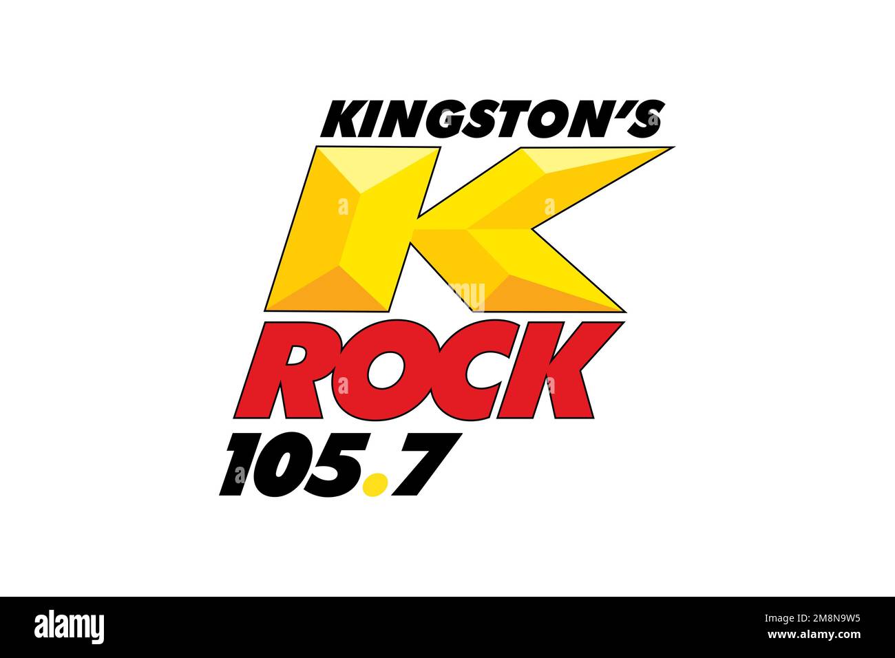 CIKR FM, Logo, White background Stock Photo