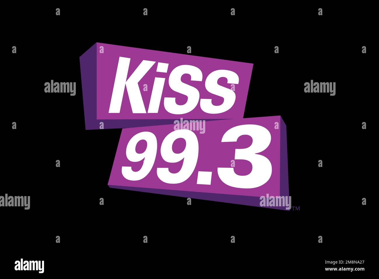 CKGB FM, Logo, Black background Stock Photo Alamy
