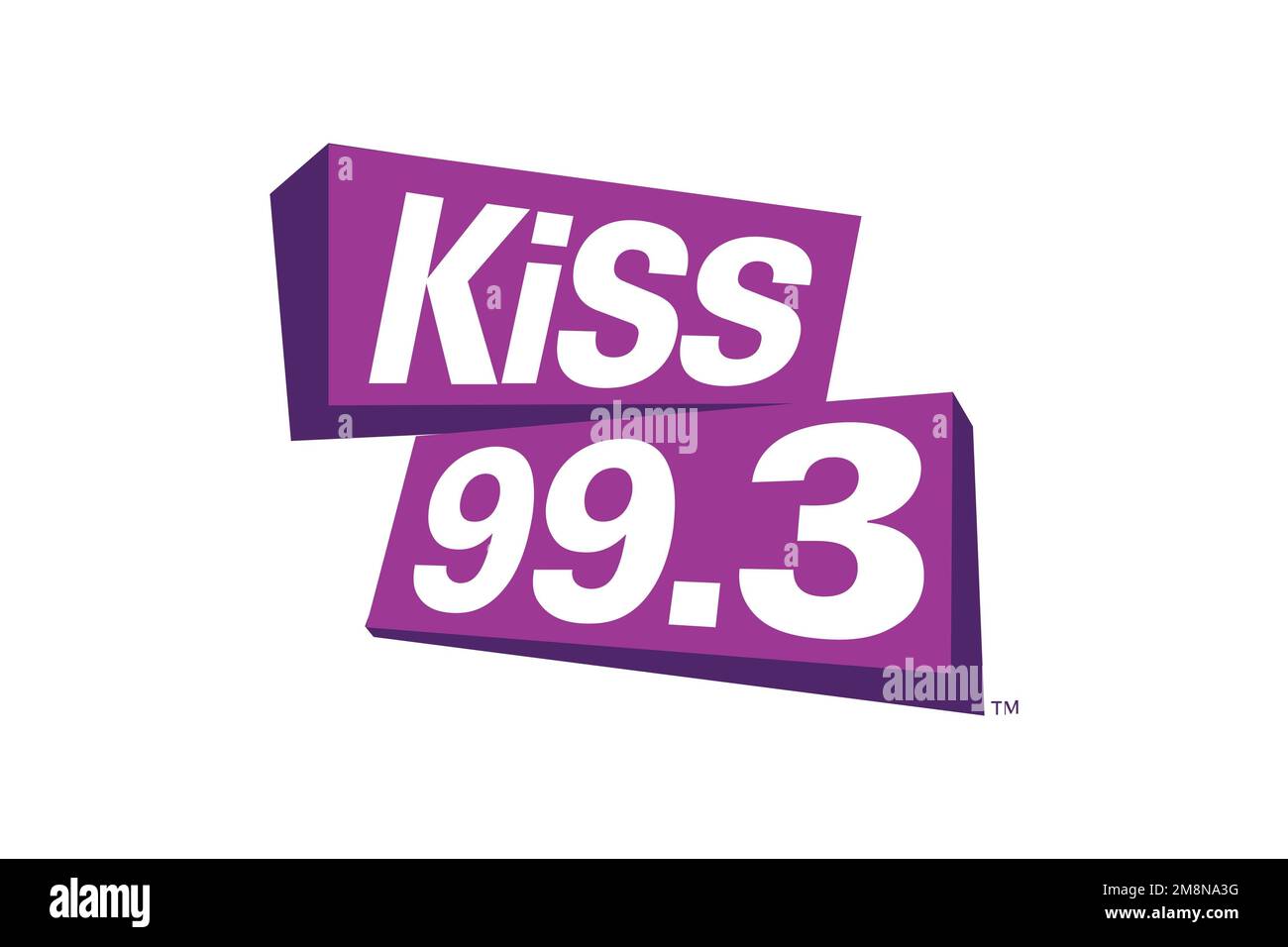 CKGB FM, Logo, White background Stock Photo