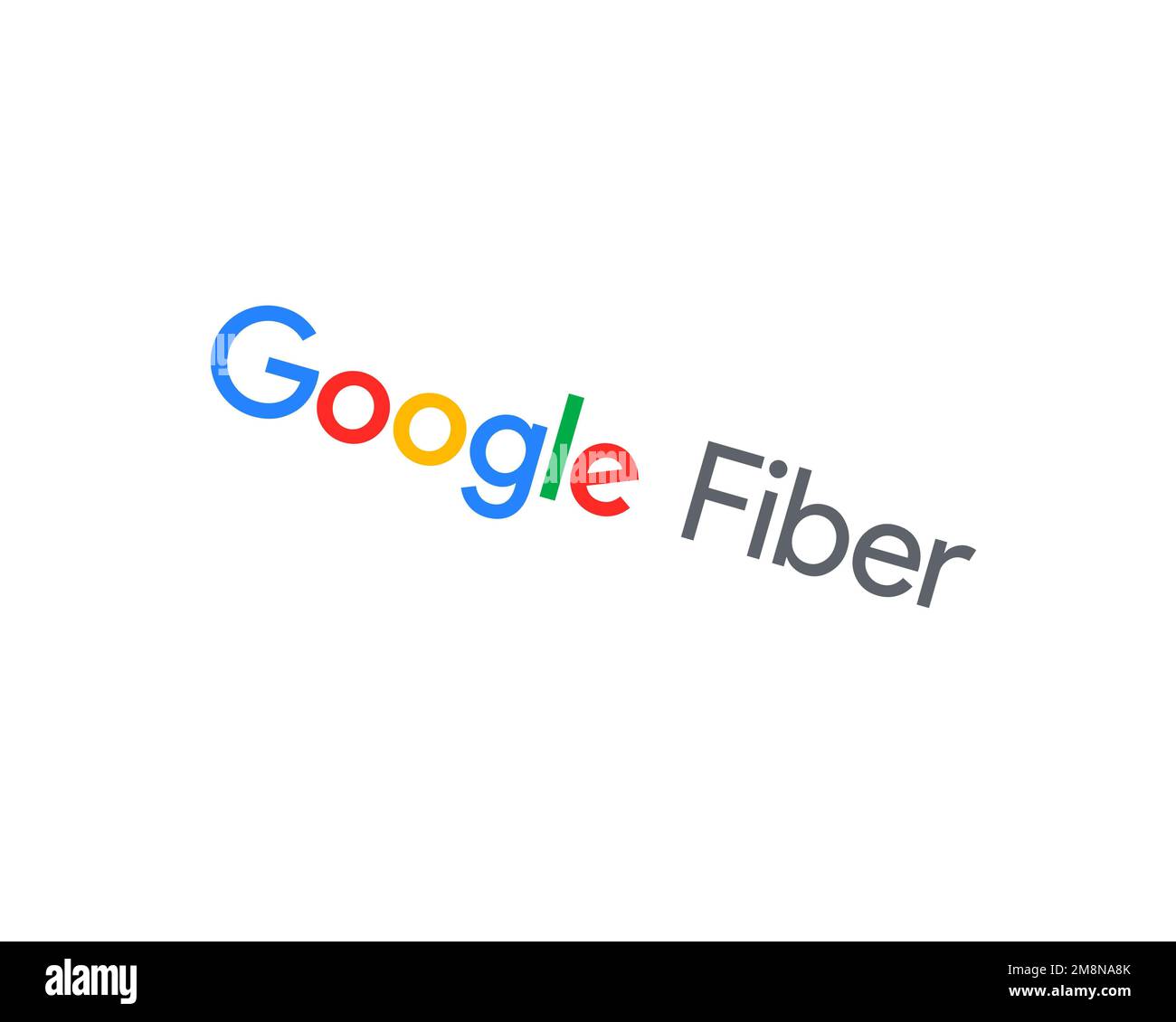 Google Fiber, Rotated Logo, White Background B Stock Photo Alamy