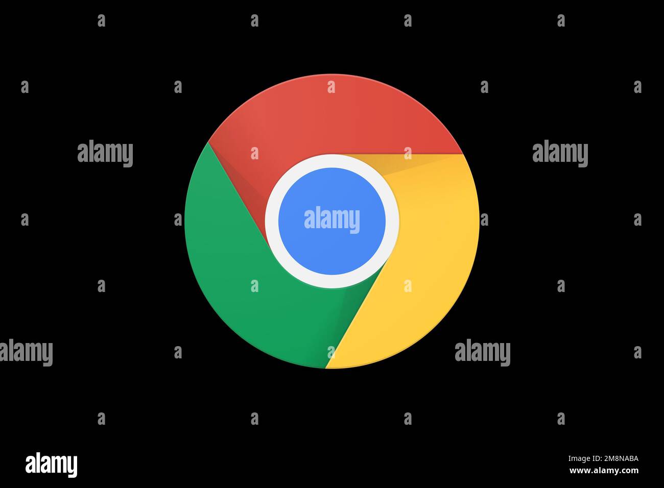 Google Chrome, Logo, Black background Stock Photo Alamy
