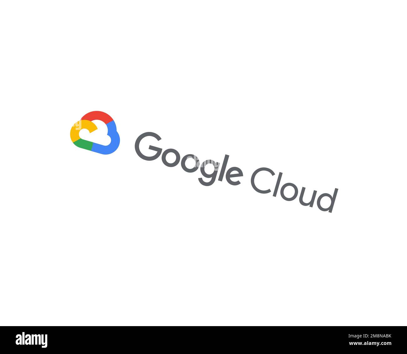 Google Cloud Platform, rotated logo, white background B Stock Photo - Alamy