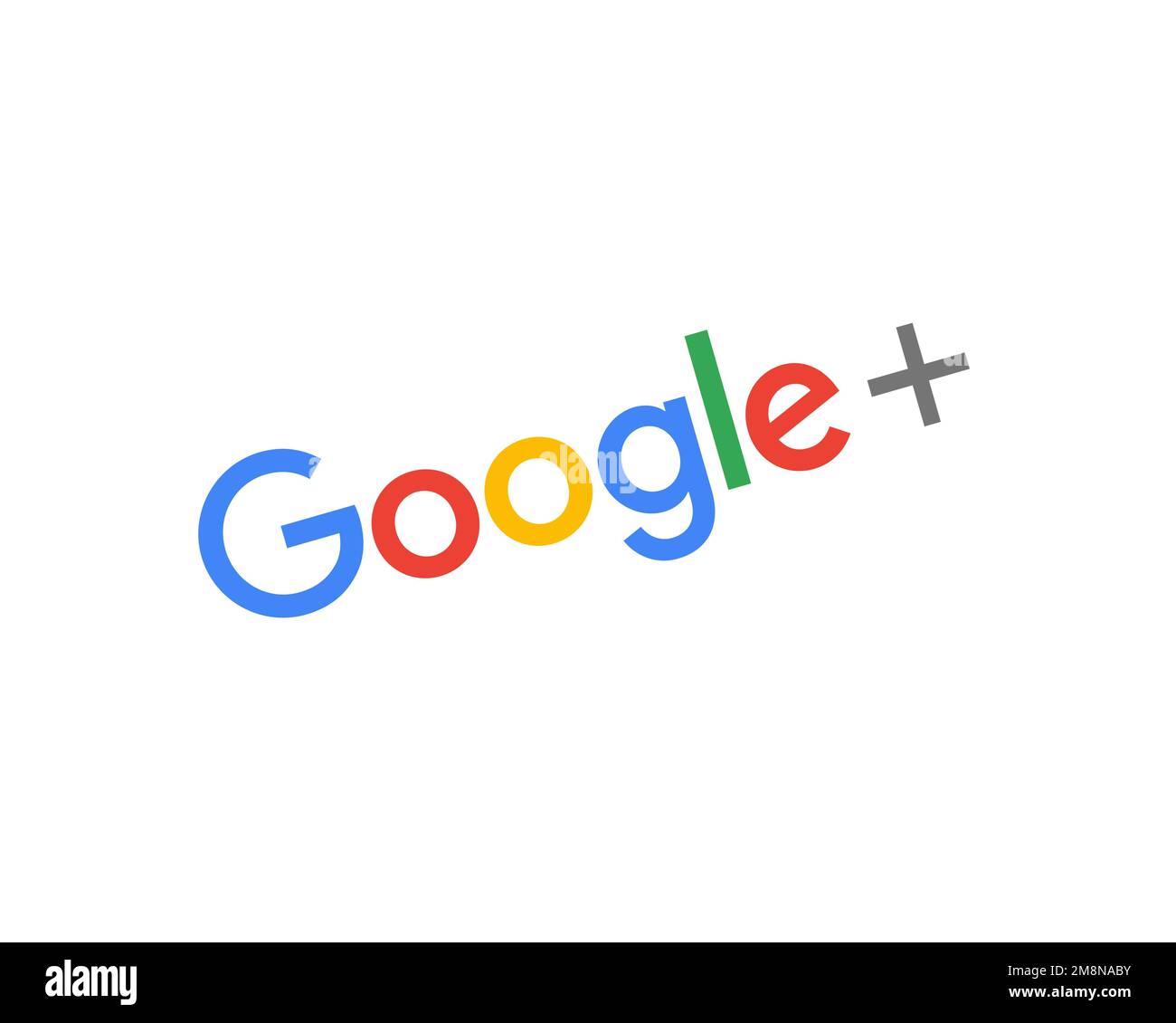 Google+, rotated logo, white background Stock Photo Alamy