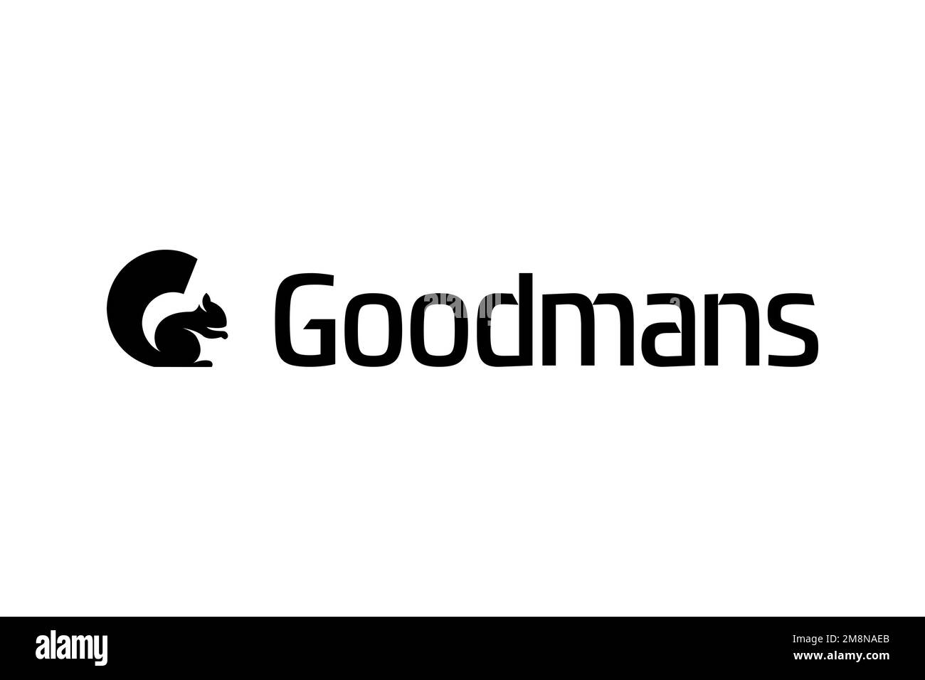 Goodmans Industries, Logo, White background Stock Photo Alamy