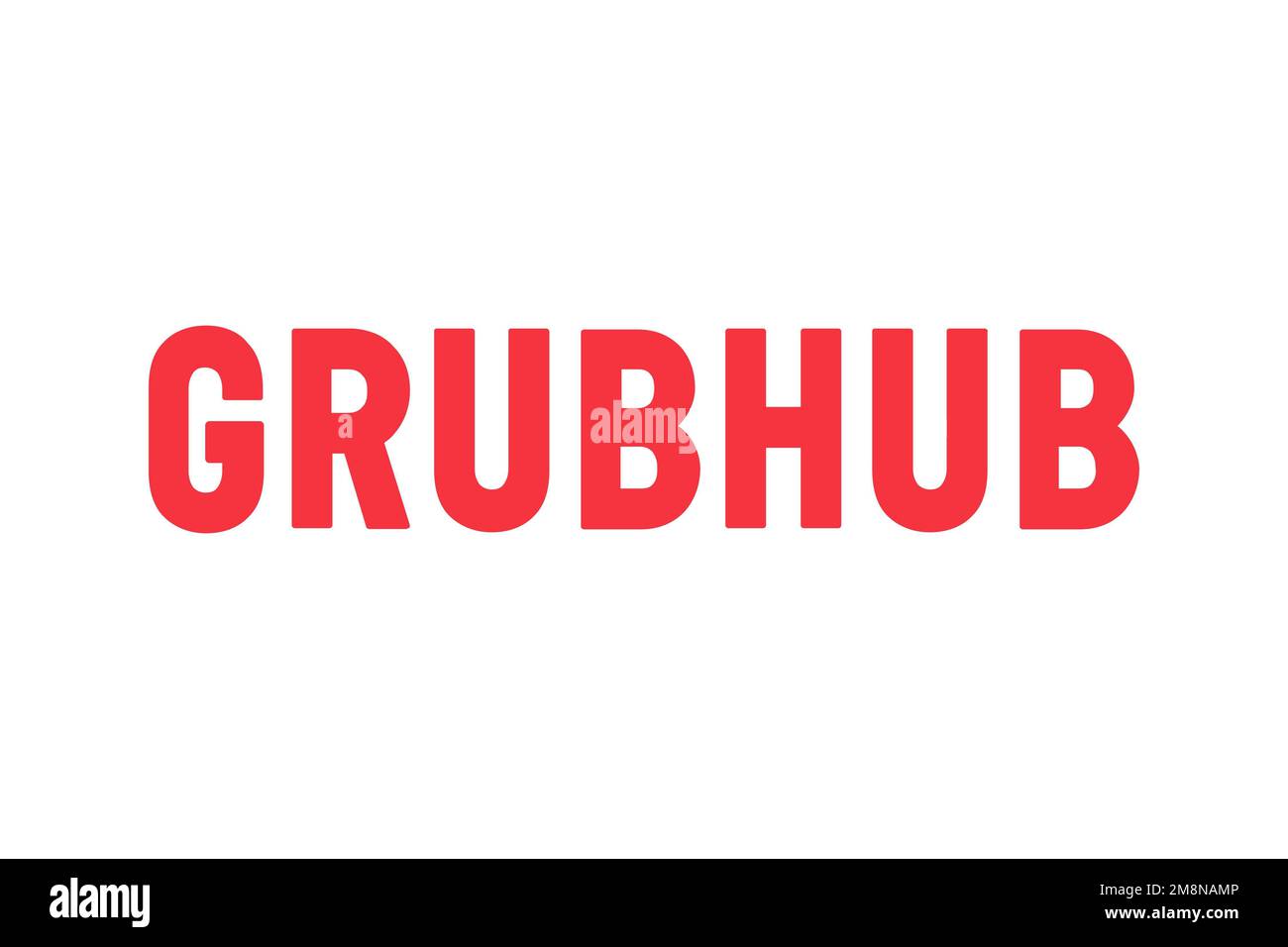 Grubhub, Logo, White background Stock Photo Alamy