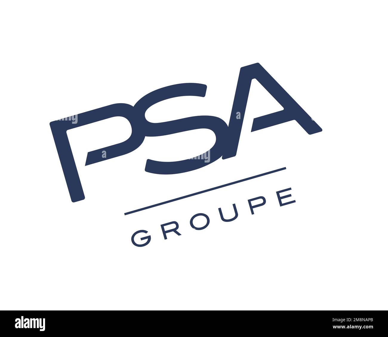 Groupe PSA, rotated logo, white background Stock Photo Alamy