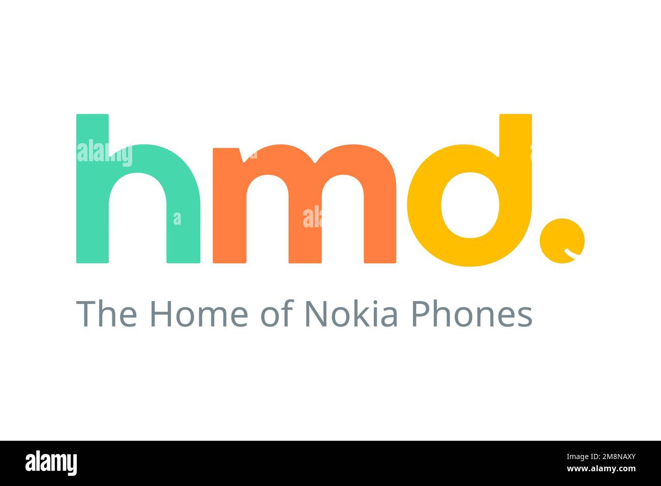 HMD Global, Logo, White background Stock Photo
