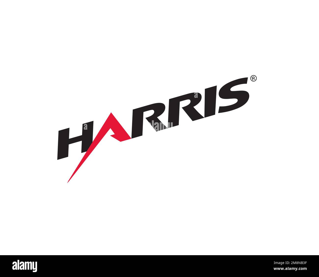 Harris Corporation, Rotated Logo, White Background Stock Photo - Alamy