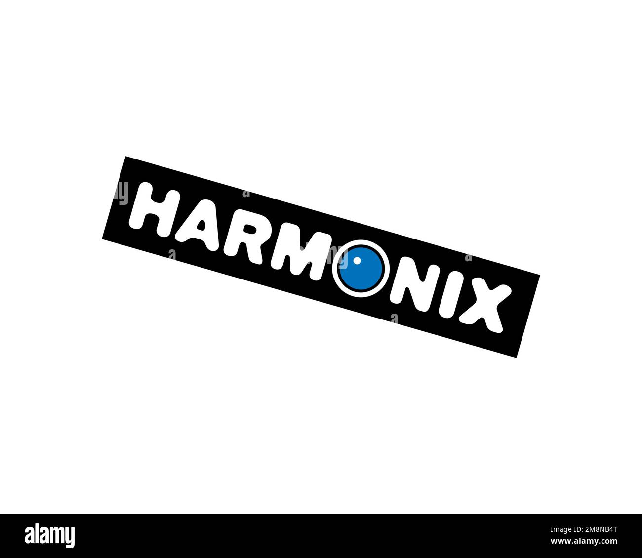 Harmonix, rotated logo, white background B Stock Photo Alamy