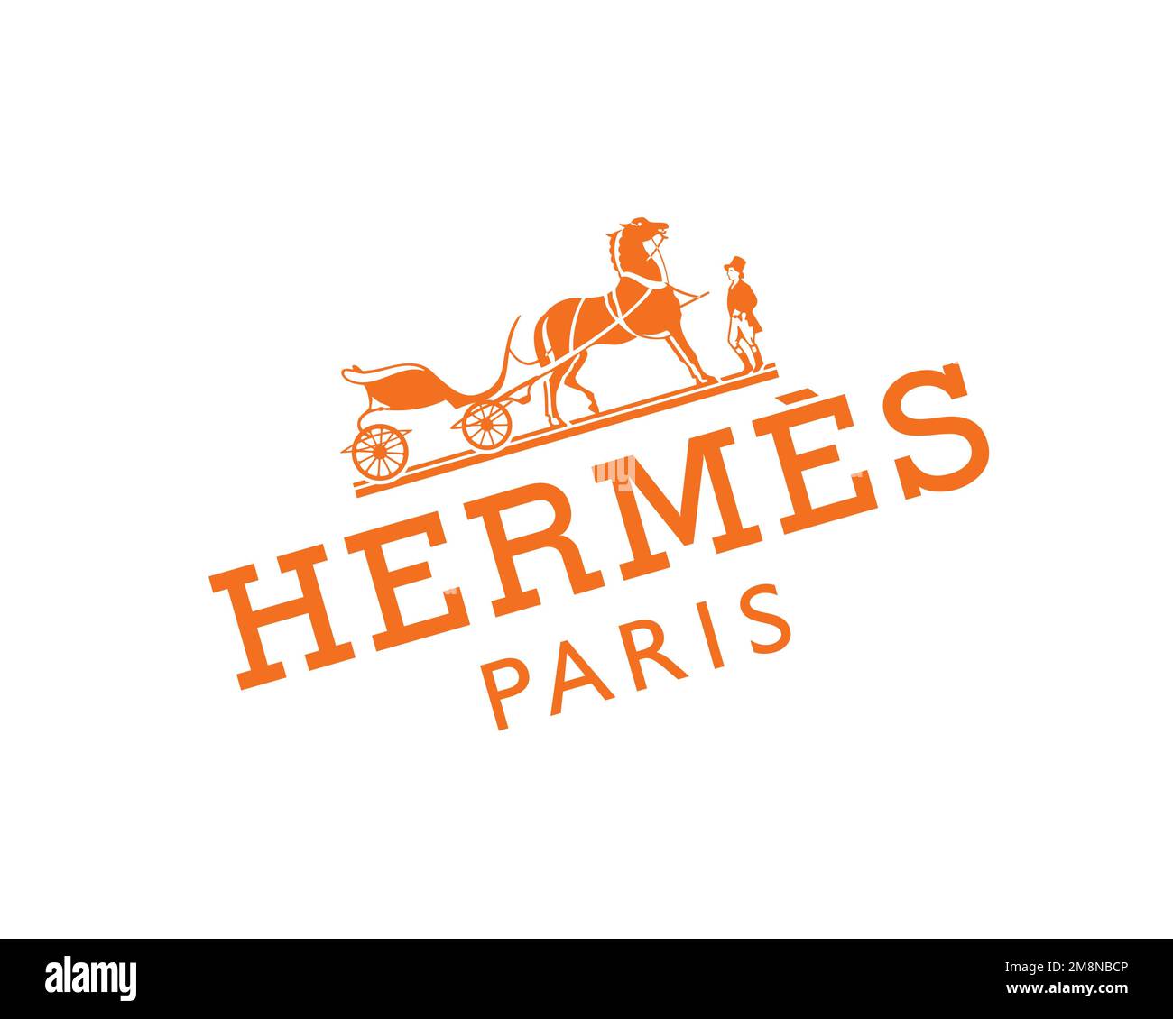 Hermes, Rotated Logo, White Background Stock Photo - Alamy