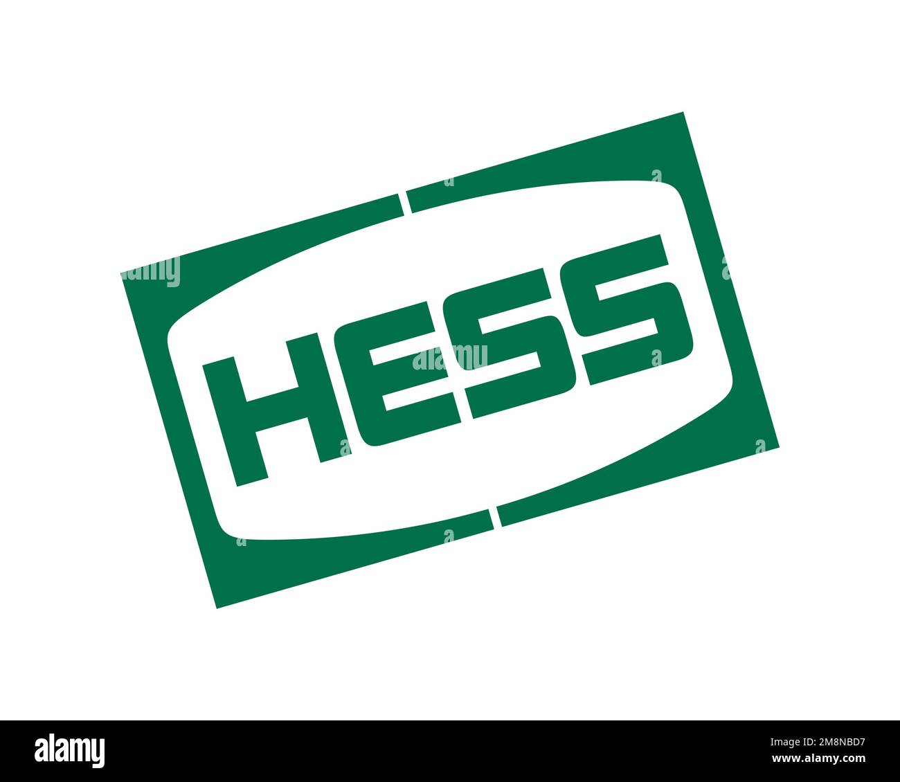 Hess Corporation, rotated logo, white background Stock Photo Alamy